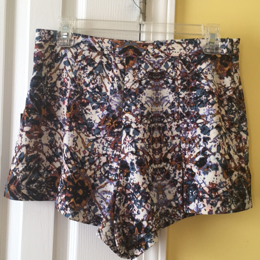 Flare multi color shorts